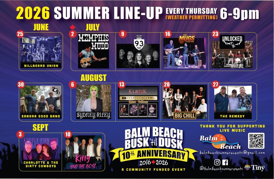 Busk 'till Dusk Summer 2026 Line-up Poster