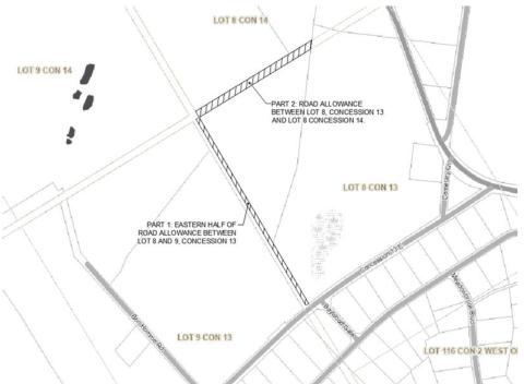 Concession 14 Road Allowance Land Sale Map