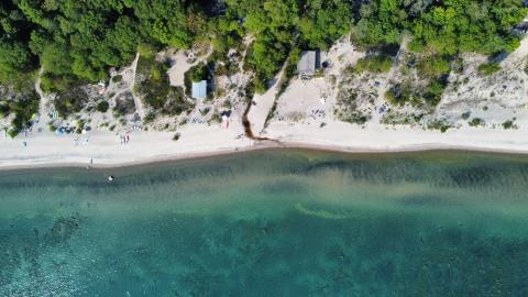 Aerial photo of Concession 14 Beach