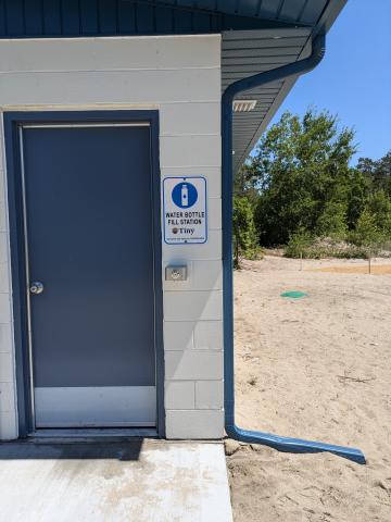 Water fill station at Lafontaine Beach