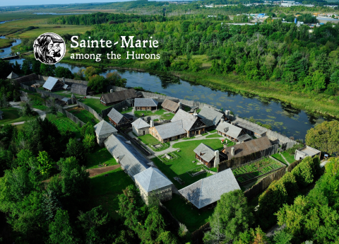 sainte marie among the huronsaerial photo