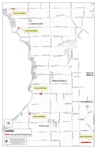 annual spring road reopenings map