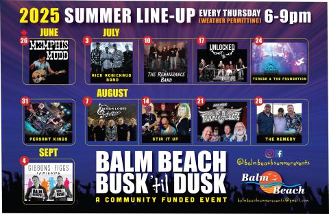 summer line-up for Busk 'til Dusk