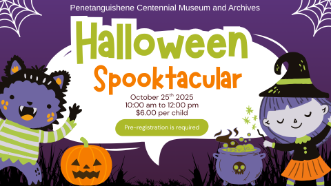 Halloween spooktactular image promoting an event at the penetanguishene museum