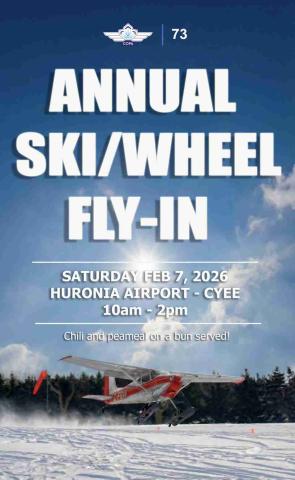 Huronia Airport Annual Ski/Wheel Fly-In poster
