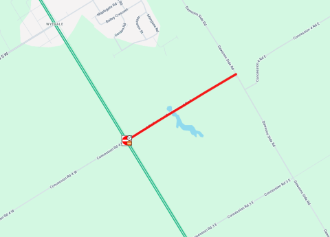 Road closure of Concession Road 4 East between County Road 6 South and Dawson’s Sideroad
