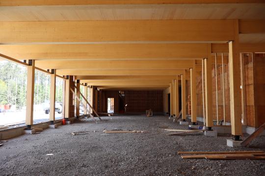 The Community Room Council Chambers Interior of the Township of Tiny Administrative Centre under construction.